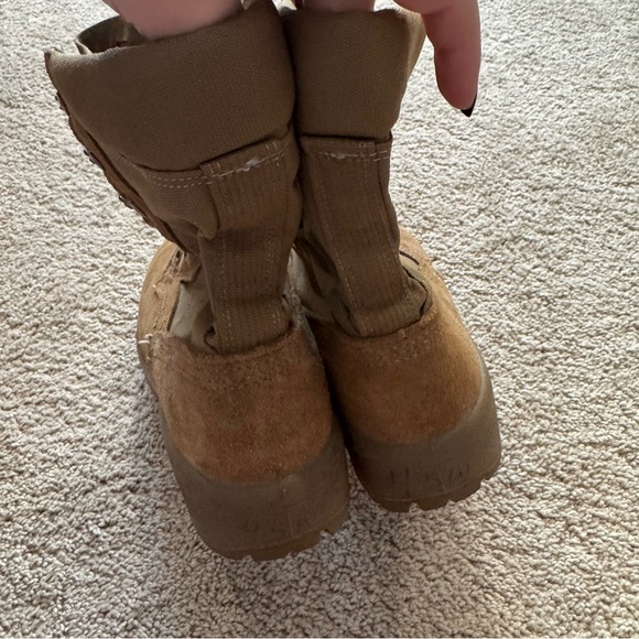 Belleville Lace Up Combat Boots Men’s Size 4.5 WIDE Coyote Brown Tan Military main image 5